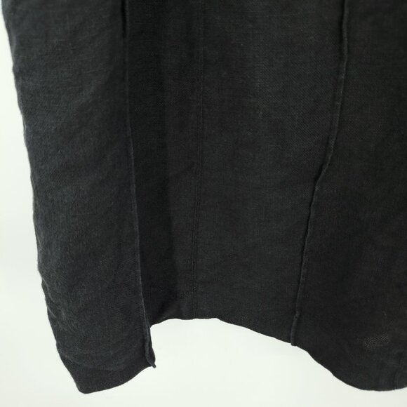 Talbots Irish Linen A-Line Mini Skirt 12 Black - Picture 7 of 13